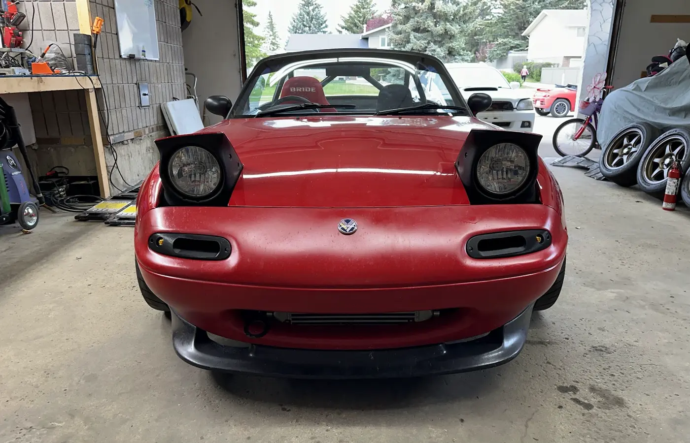 Red Miata, the Built By Blundon flagship project